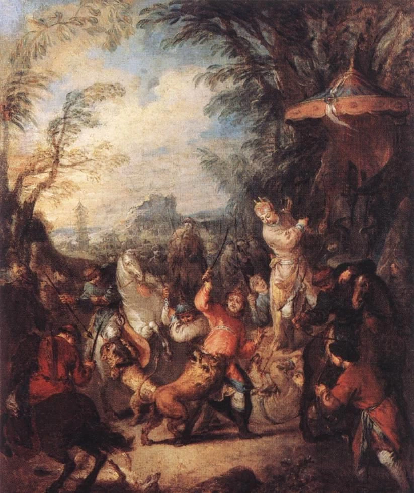 La caccia cinese - Louvre, Parigi